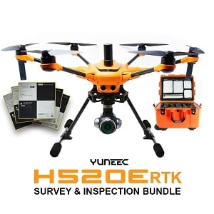 Yuneec H520E RTK Survey and Inspection Bundle with Propeller AeroPoint 2.0 Smart Ground Control Points (GPCs)