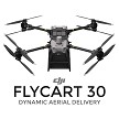DJI FlyCart 30 Package Delivery Drone - DJI FlyCart 30 Package Delivery Drone shown from the front view. 